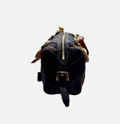 Burberry Leather Barrel Satchel