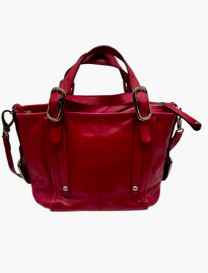 Tods Red Leather Satchel