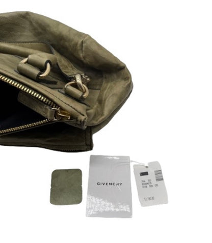 GIVENCHY Pandora Satchel – Sage Green Distressed Leather