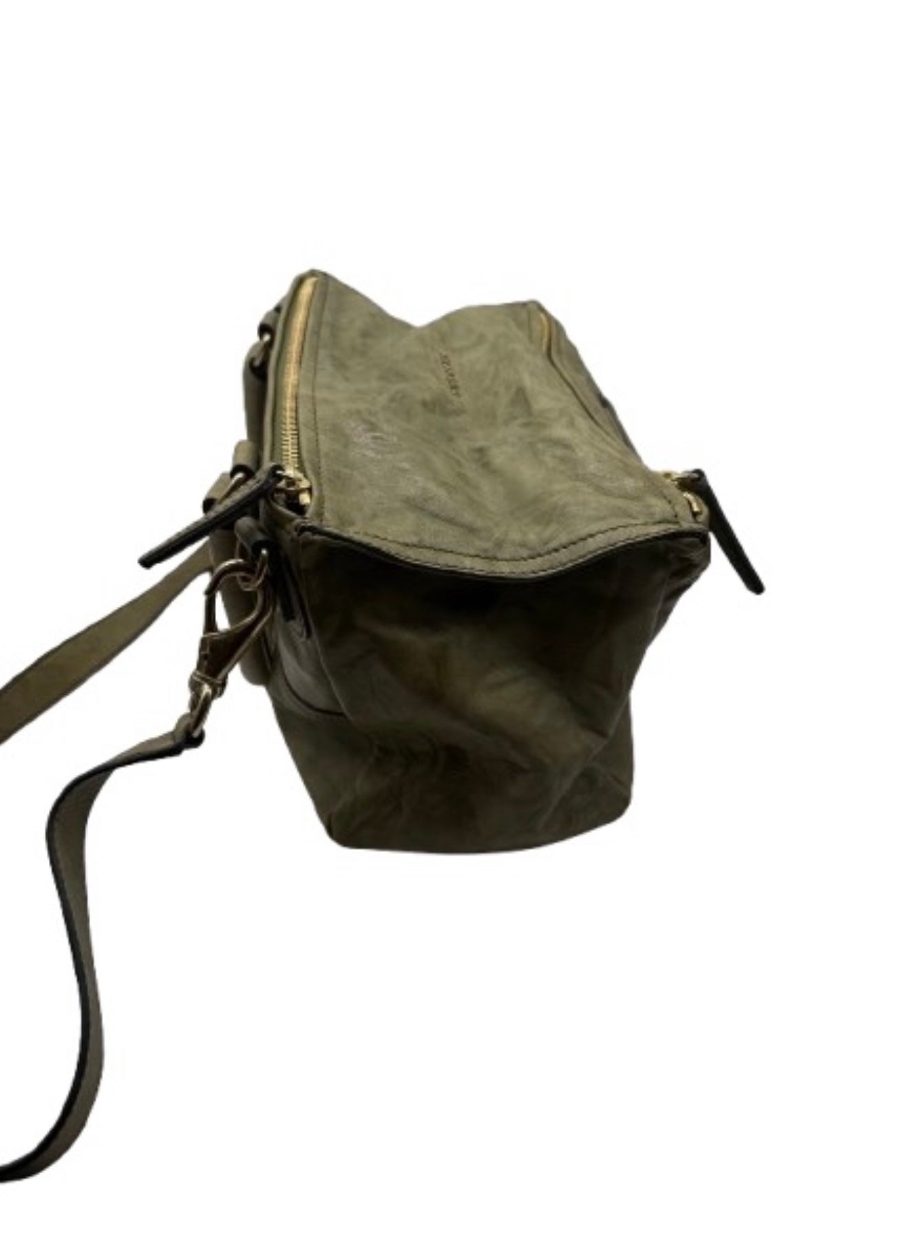 GIVENCHY Pandora Satchel – Sage Green Distressed Leather