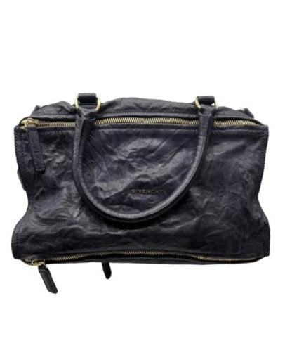 GIVENCHY Pandora – Distressed Black Leather