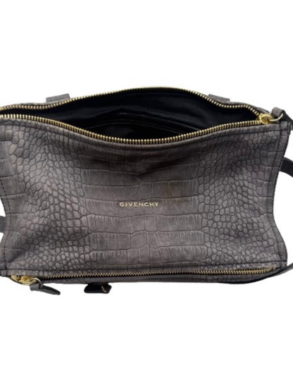 Givenchy Pandora Crocodile-Embossed Leather Bag