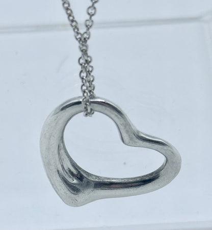 Tiffany & Co. Elsa Peretti Open Heart Pendant Necklace