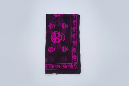 Alexander McQueen Skull Silk Chiffon Scarf